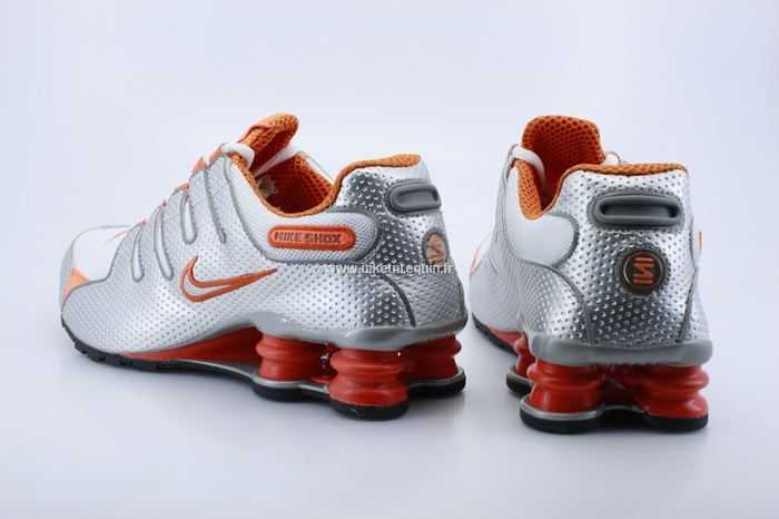 Argentee Et Orange Nike Shox Nz
